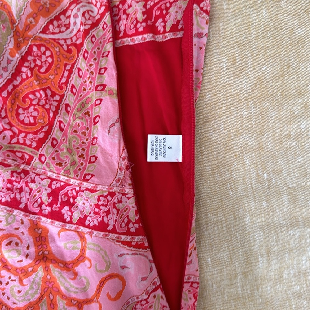 Elie Tahari boho feminine pink floral paisley - Picture 9 of 9